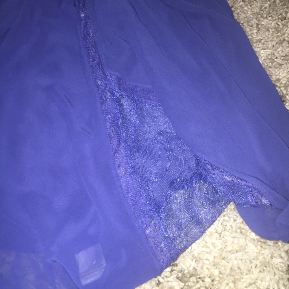 LC Cobalt Blue Button Up Blouse NWOT - Picture 7 of 8